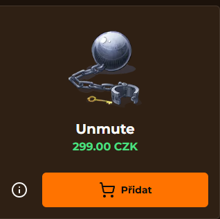 Zakoupení unmute (pro mě)